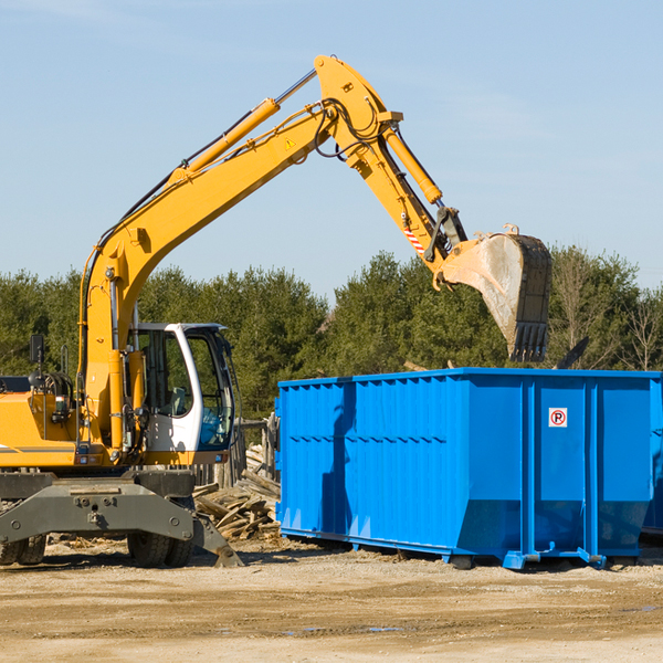 what size residential dumpster rentals are available in Georgetown Wisconsin